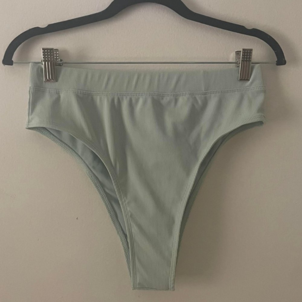 CHARLOTTE RUSSE Bikini BRAND NEW *WITH TAG* Teal Swim Bottom Cheeky High Rise